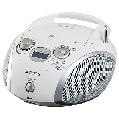 ROBERTS ZoomBox 3 DAB/DAB+/FM CD Radio, White ROBERTS ZoomBox 3 DAB/DAB+/FM CD Radio, White